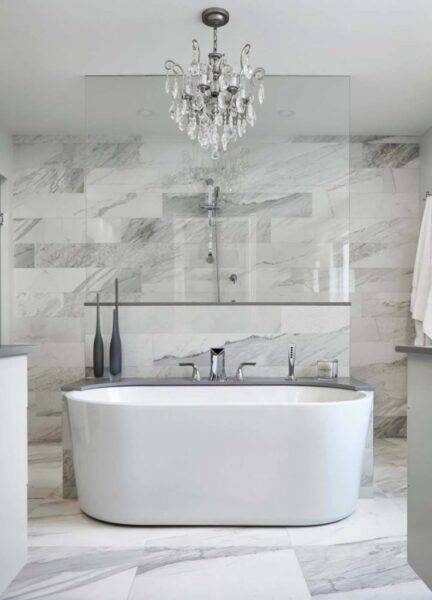 Home Bathroom Remodel Displays Architectural Integrity Prior to Construction